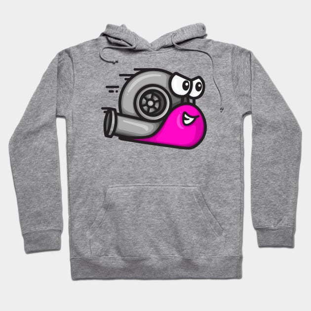 Turbo Snail - Pink Hoodie by hoddynoddy